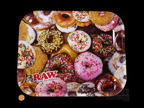 RAW Donuts Design Large Metal Rolling Tray 1/Box - 3