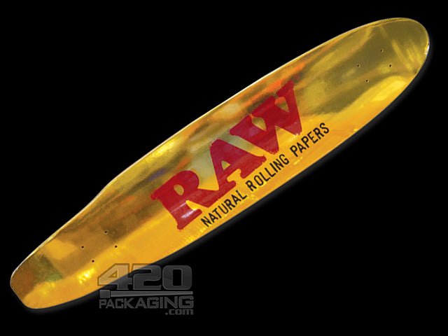 RAW Gold Foil Retro Ducktail Longboard - 1