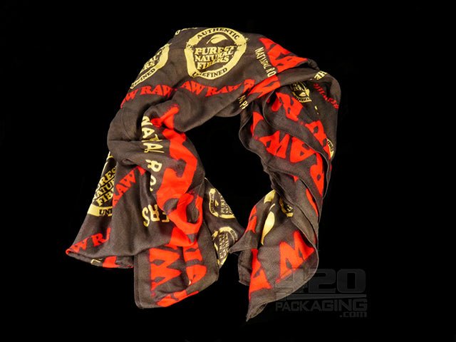 RAW Black Fashion Scarf - 1