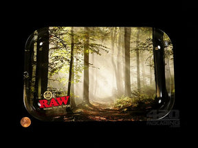 RAW Forest Small Metal Rolling Tray 1/Box - 2