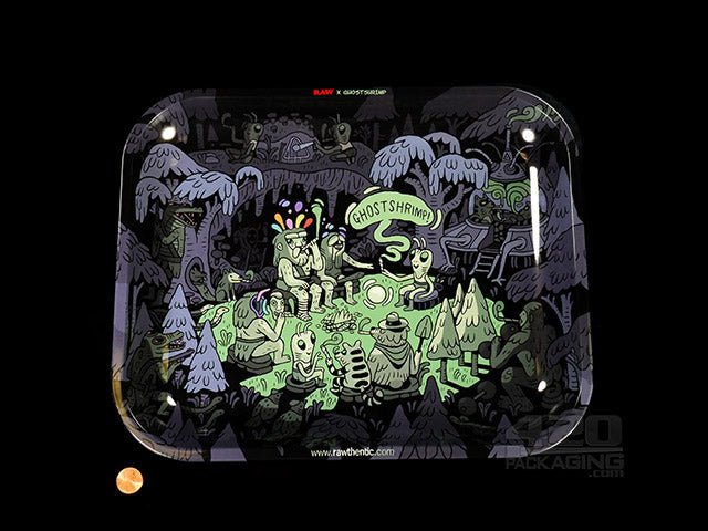 RAW X Ghost Shrimp Collectors Design Large Metal Rolling Tray 1/Box - 2