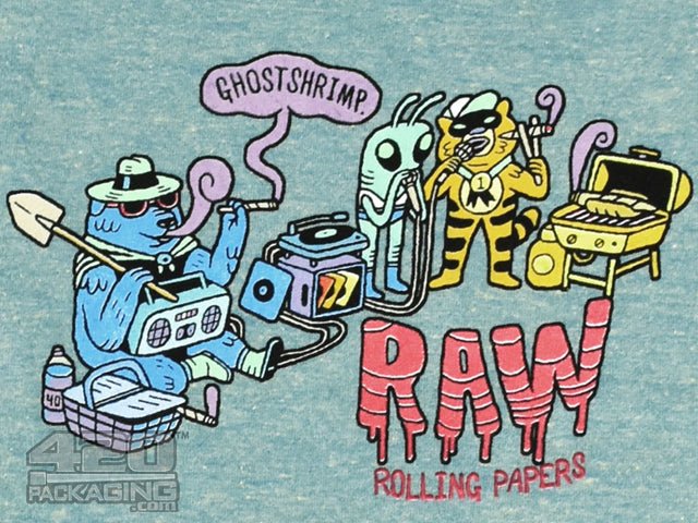 RAW Women's Blue Ghost Shrimp T-Shirt Small - 2