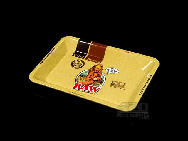 RAW Girl Mini Metal Rolling Tray 1/Box - 1