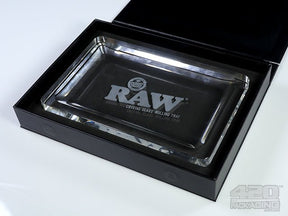RAW Crystal Glass Rolling Tray - 1