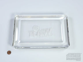 RAW Crystal Glass Rolling Tray - 3