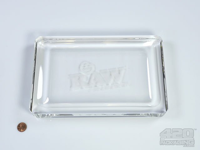 RAW Crystal Glass Rolling Tray - 3