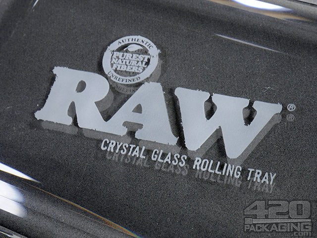 RAW Crystal Glass Rolling Tray - 4