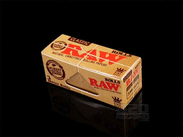 RAW King Size Classic Rolling Papers Rolls 12/Box - 4