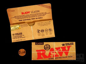 RAW King Size Supreme Classic Rolling Papers 24/Box - 3