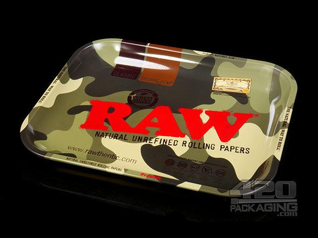 RAW Camouflage Large Metal Rolling Tray 1/Box - 1