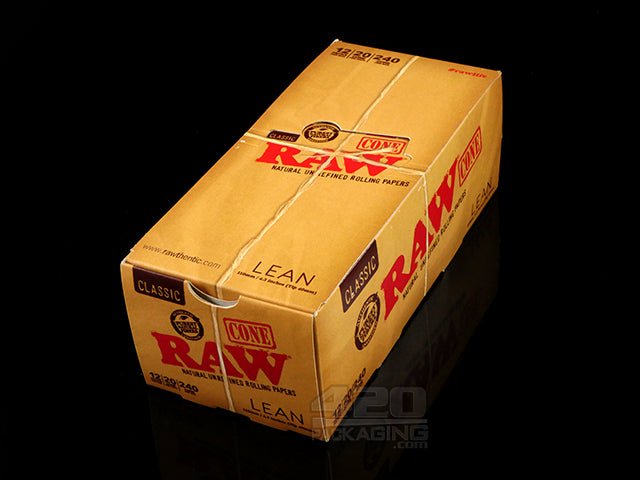 RAW 109mm Lean Pre Rolled Cones 20 Piece Packs (12 Packs Per Case) - 2
