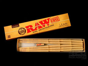 RAW 109mm Lean Pre Rolled Cones 20 Piece Packs (12 Packs Per Case) - 3