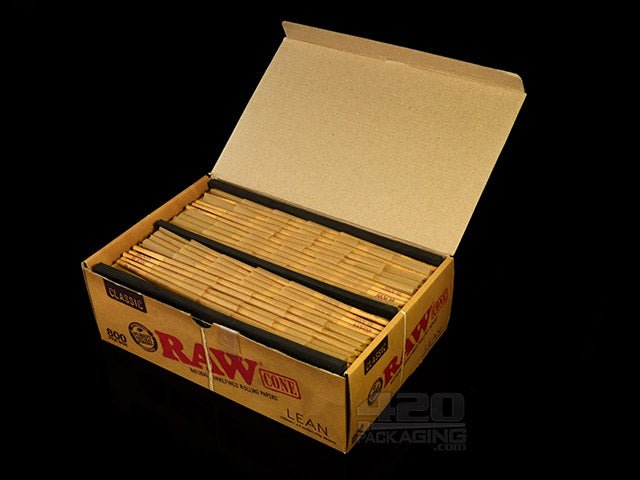 RAW 109mm Lean Unbleached Pre Rolled Cones 800/Box - 2
