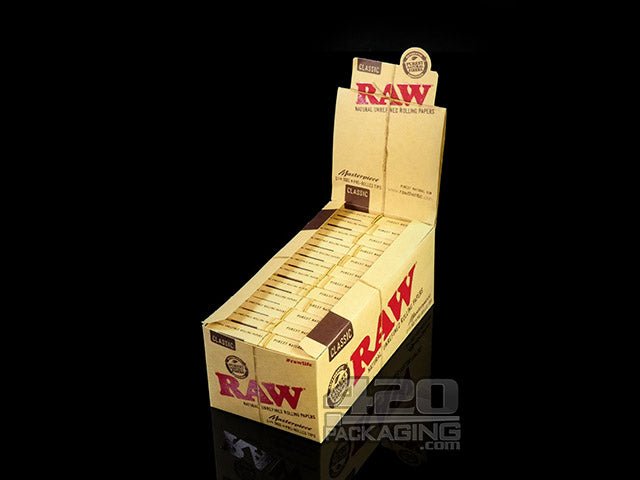 RAW Masterpiece 1 1-4 Size Classic Rolling Papers With Tips 24/Box - 1