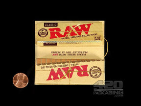 RAW Masterpiece 1 1-4 Size Classic Rolling Papers With Tips 24/Box - 4