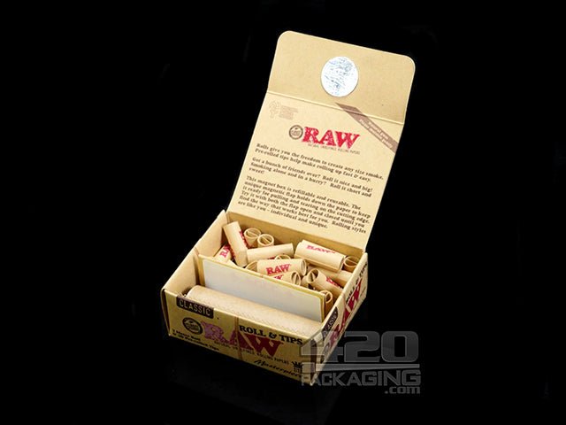 RAW Classic Masterpiece King Size Rolls & Tips 12/Box - 3