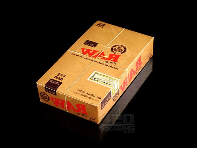 RAW WAR On Hate 1 1-4 Classic Rolling Papers 24/Box - 2
