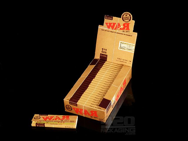 RAW WAR On Hate 1 1-4 Classic Rolling Papers 24/Box - 1