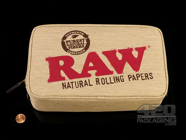 RAW Quarter Pounder Smell Proof Smokers Pouch - 2