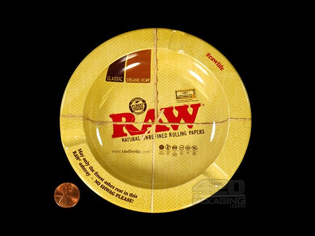 RAW Logo Mini Round Magnetic Metal Ashtray - 2