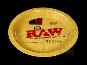 RAW Logo Round Metal Rolling Tray 1/Box - 1