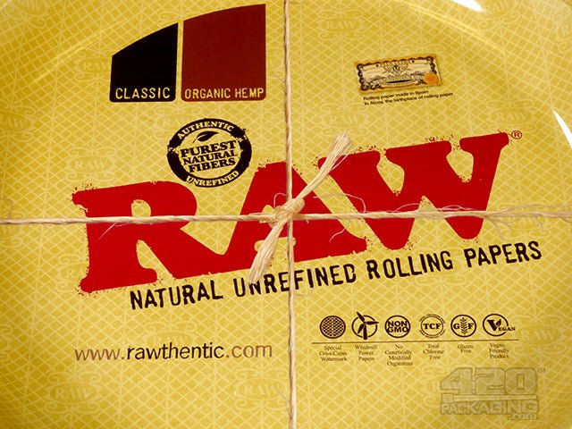 RAW Logo Round Metal Rolling Tray 1/Box - 3