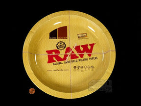RAW Logo Round Metal Rolling Tray 1/Box - 2