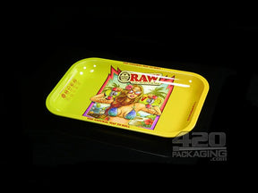 RAW Brazil 2 Small Metal Rolling Tray 1/Box - 1