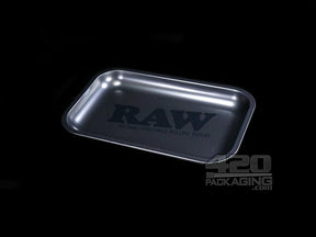 RAW Murder'd Matte Black Small Metal Rolling Tray 1/Box - 1