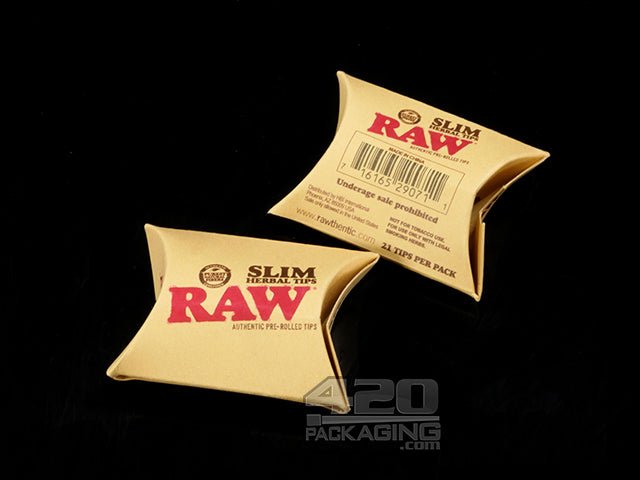 Raw® Pre-Rolled Rolling Paper Tips (21 Pack)