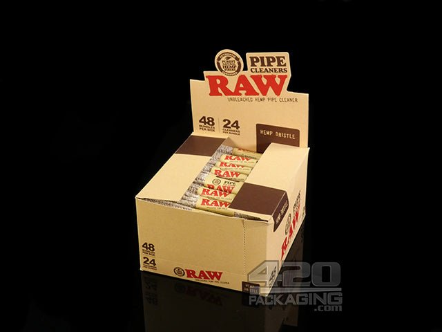 RAW Hemp Bristle Pipe Cleaners 48/Box - 2