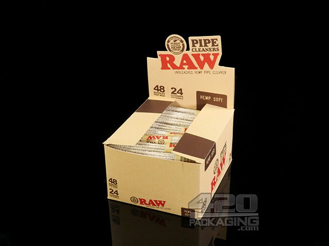 RAW Hemp Soft Pipe Cleaners 48/Box - 2