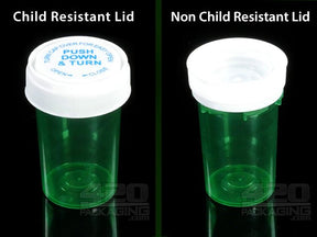 RC-20 Child Resistant Reversible Lid Containers Transparent Mix With White Caps (5 Gram) 240/Box - 3