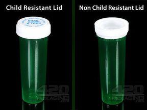 RC-60 Child Resistant Reversible Lid Containers (14 Gram) 100-Box TGRN (Transparent Green) - 3