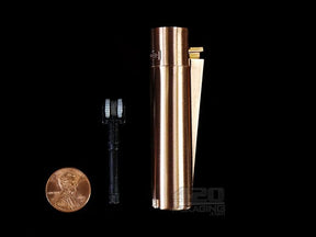 Rose Gold Metal Clipper Lighters 12/Box - 4