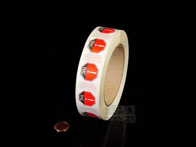 California THC Symbol Labels 1000/Roll - 2