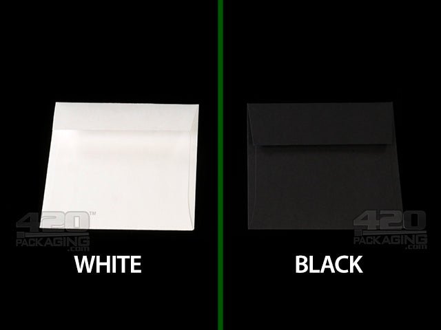 3.25 x 3.25 Inch Concentrate Oil Envelopes 500/Box Black - 4