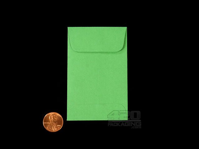Multi-Colored 3.5 x 2.25 Inch Concentrate Envelopes 500/Box Black - 2