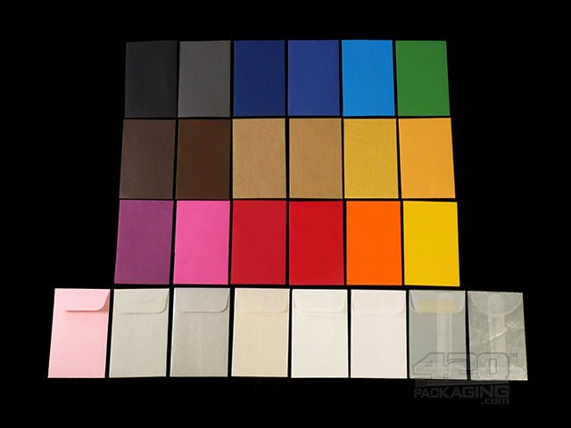 Multi-Colored 3.5 x 2.25 Inch Concentrate Envelopes 500/Box Black - 1