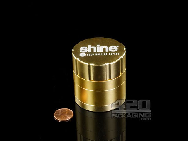 Shine Gold 4-Piece Metal Grinder - 2