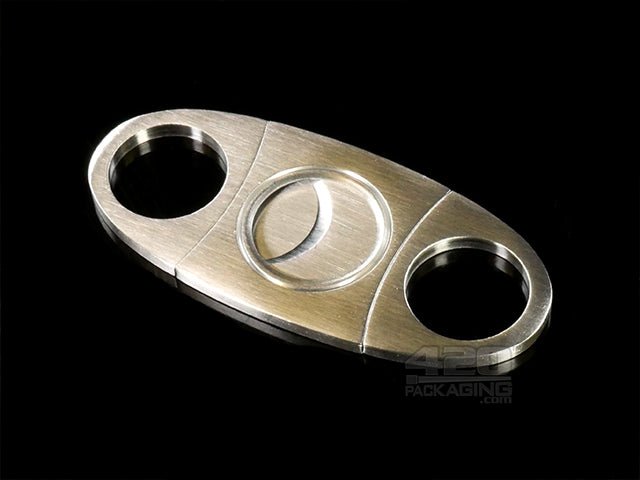 Stainless Steel Double Blades Cigar Cutter - 1