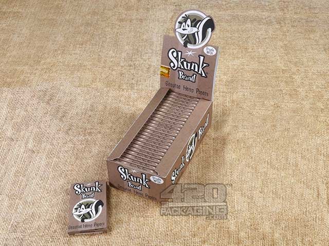 Skunk Brand Single Wide Hemp Rolling Papers 25/Box - 1