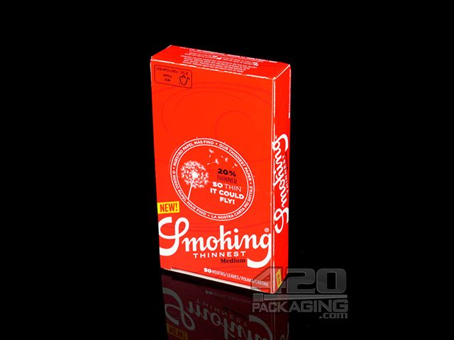 Smoking Thinnest Medium 1 1-4 Size Rolling Papers 25/Box - 4
