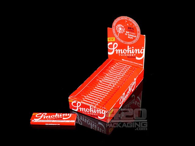 Smoking Thinnest Medium 1 1-4 Size Rolling Papers 25/Box - 1