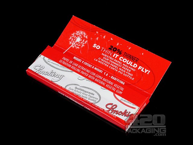 Smoking Thinnest Medium 1 1-4 Size Rolling Papers 25/Box - 3