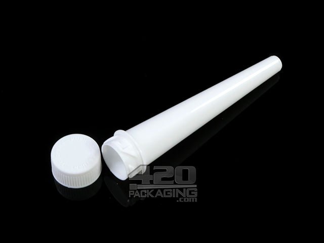 Smoke Tubes 98mm Plastic J-Tube With Twist Child Resistant Cap 850/Box Opaque Black With Black Cap - 3