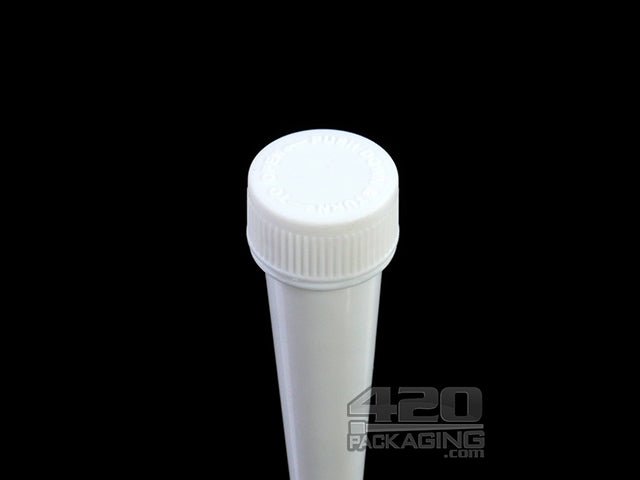 Smoke Tubes 98mm Plastic J-Tube With Twist Child Resistant Cap 850/Box Opaque Black With Black Cap - 4