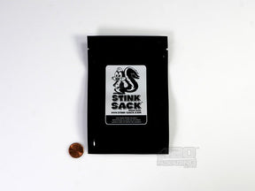 Small Stink Sack Odor Locking Black Zip Bags 10/Box - 2