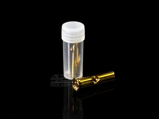 Toker Tips Reusable Round Gold Glass Tips 1/Box - 1