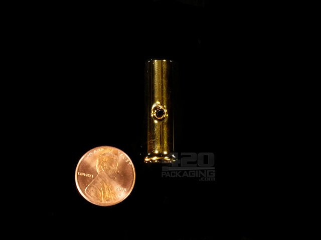 Toker Tips Reusable Round Gold Glass Tips 1/Box - 2